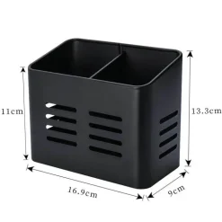 Essstäbchenhalter aus Edelstahl – Abtropfgestell mit 2 Gittern