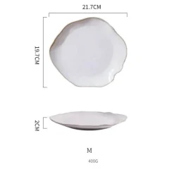 Essteller-Set aus Keramik – Hochwertige runde Teller für Zuhause und das Restaurant