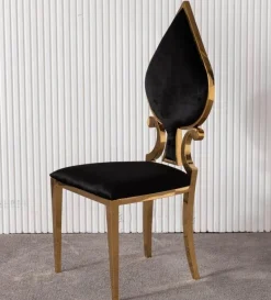 Esszimmerstuhl aus Edelstahl – Luxuriöses Spielkartendesign