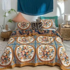 Europäische Baumwollgaze-Überwurfdecke - Weicher, leichter Sofabezug