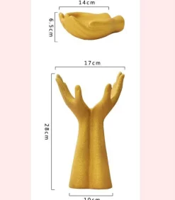 Europäische Handmodell-Keramikvase - Dekorativer Wohnakzent