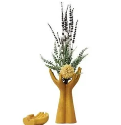 Europäische Handmodell-Keramikvase - Dekorativer Wohnakzent