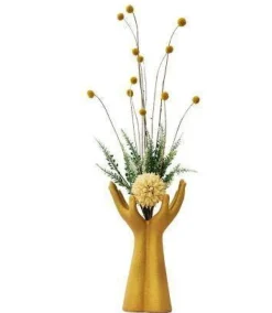 Europäische Handmodell-Keramikvase - Dekorativer Wohnakzent