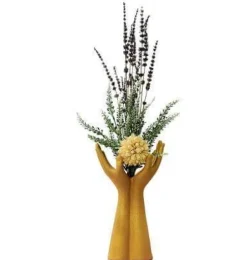 Europäische Handmodell-Keramikvase - Dekorativer Wohnakzent