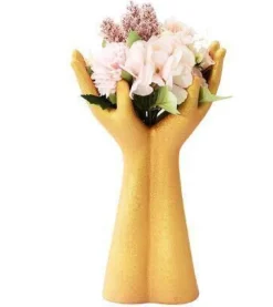 Europäische Handmodell-Keramikvase - Dekorativer Wohnakzent