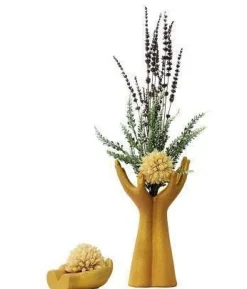 Europäische Handmodell-Keramikvase - Dekorativer Wohnakzent