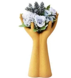 Europäische Handmodell-Keramikvase - Dekorativer Wohnakzent