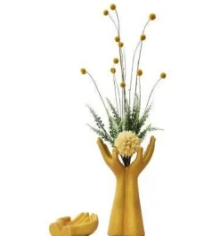 Europäische Handmodell-Keramikvase - Dekorativer Wohnakzent