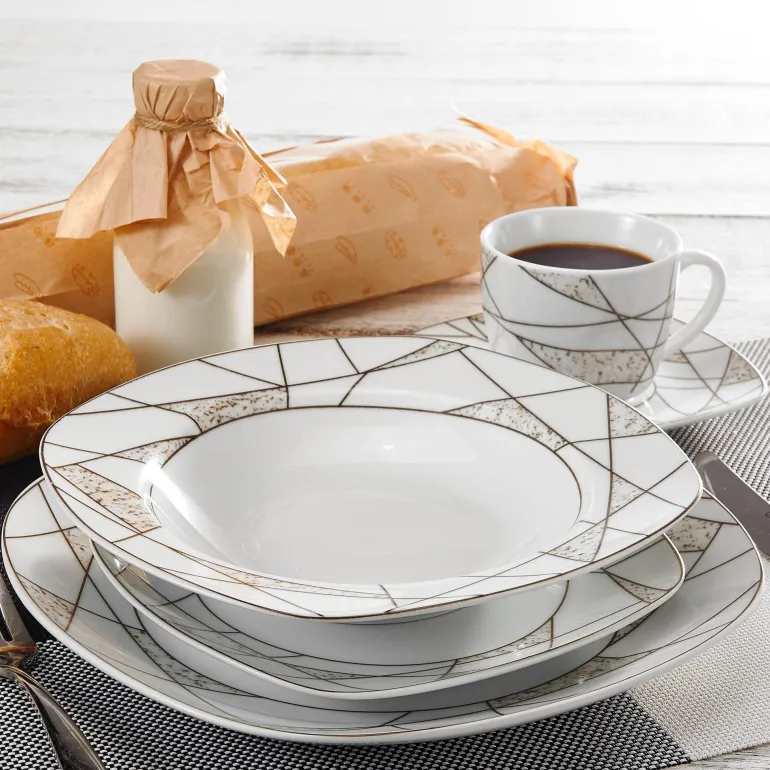 Eurydome Porzellan-Tafelservice – Elegantes Esstischgeschirr