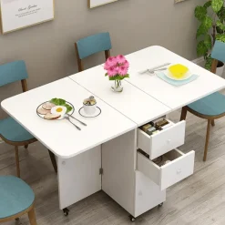 Extendable Rolling Storage Cart - Multifunctional Home Office Organizer