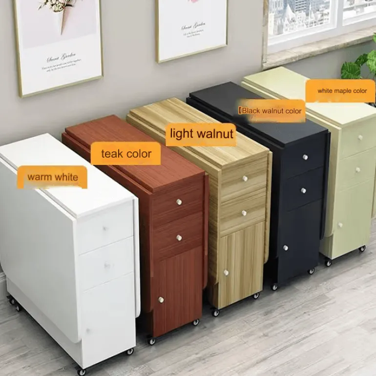 Extendable Rolling Storage Cart - Multifunctional Home Office Organizer