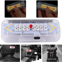 Fahrradhelm Solar Rücklicht - Wiederaufladbares LED Sicherheitslicht