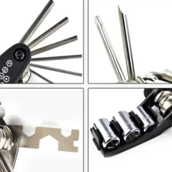 Fahrradreparaturwerkzeug 15-in-1 – Multifunktionales Taschen-Wartungsset