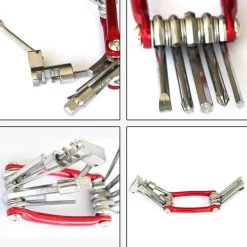 Fahrradreparaturwerkzeug 15-in-1 – Multifunktionales Taschen-Wartungsset