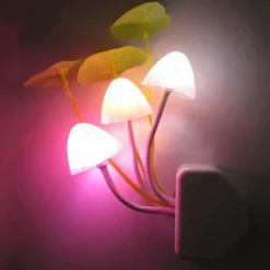 Fairy Mushroom Wall Lamp - Colorful Night Light Decor