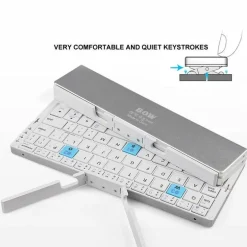 Faltbare Bluetooth-Tastatur – Kabellose, tragbare Tipplösung für mehrere Geräte