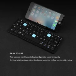 Faltbare Bluetooth-Tastatur – Kabellose, tragbare Tipplösung für mehrere Geräte