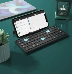 Faltbare Bluetooth-Tastatur – Kabellose, tragbare Tipplösung für mehrere Geräte
