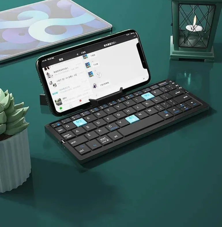 Faltbare Bluetooth-Tastatur – Kabellose, tragbare Tipplösung für mehrere Geräte