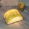Faltbare Buch-Schreibtisch-Nachtlampe – Künstlerisches Geschichtenerzähler-Design
