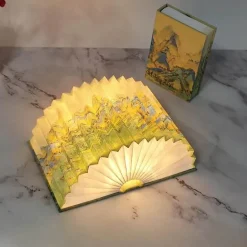 Faltbare Buch-Schreibtisch-Nachtlampe – Künstlerisches Geschichtenerzähler-Design