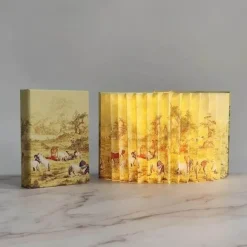Faltbare Buch-Schreibtisch-Nachtlampe – Künstlerisches Geschichtenerzähler-Design