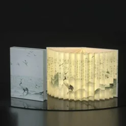 Faltbare Buch-Schreibtisch-Nachtlampe – Künstlerisches Geschichtenerzähler-Design