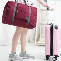 Faltbare Handgepäck-Reisetasche – Aufbewahrungstasche mit großem Fassungsvermögen