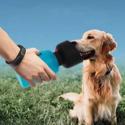 Faltbare 2-in-1-Wasserflasche für Haustiere – reisefreundliches Design