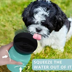 Faltbare 2-in-1-Wasserflasche für Haustiere – reisefreundliches Design
