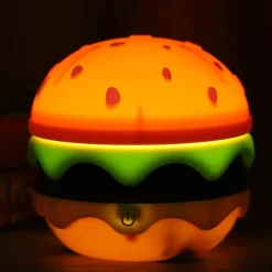 Faltbare kabellose Hamburger-Tischlampe – einzigartige Designbeleuchtung