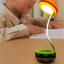 Faltbare kabellose Hamburger-Tischlampe – einzigartige Designbeleuchtung