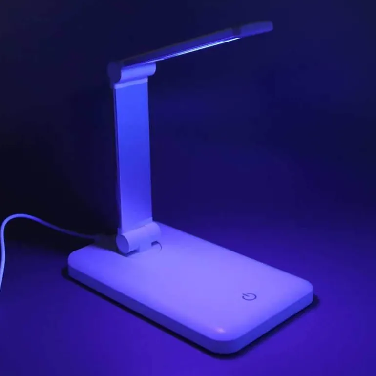 Faltbare kabellose LED-Schreibtischlampe - Einstellbares Lichtladegerät