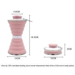 Faltbare Silikon-Wasserflasche – 500 ml Reiseflasche