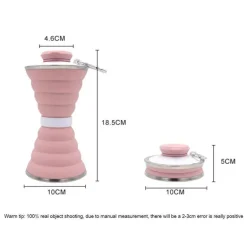 Faltbare Silikon-Wasserflasche – 500 ml Reiseflasche