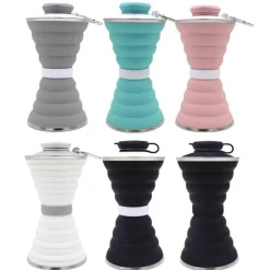 Faltbare Silikon-Wasserflasche – 500 ml Reiseflasche