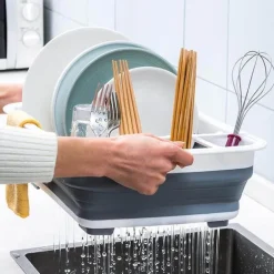 Faltbarer Abtropfständer – Platzsparender Küchen-Organizer