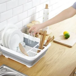 Faltbarer Abtropfständer – Platzsparender Küchen-Organizer