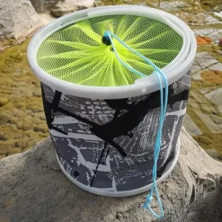 Faltbarer Angeleimer aus Segeltuch – Tragbares Campingzubehör