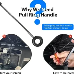 Faltbarer Auto-Windschutzscheiben-Regenschirm – Sonnenschutz zum Schutz des Fahrzeugs