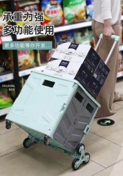 Faltbarer Einkaufswagen – Tragbarer Picknickwagen-Organizer