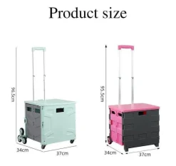 Faltbarer Einkaufswagen – Tragbarer Picknickwagen-Organizer