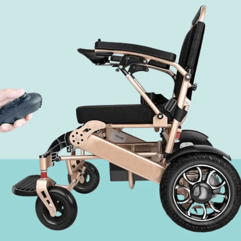 Faltbarer Elektrorollstuhl – Mobilitätshilfe mit Fernbedienung