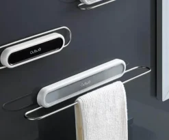 Faltbarer Handtuchhalter aus Edelstahl zur Wandmontage
