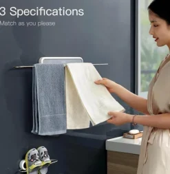 Faltbarer Handtuchhalter aus Edelstahl zur Wandmontage