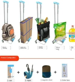 Faltbarer Handwagen - Tragbarer Mehrzweckwagen