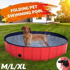 Faltbarer Haustier-Badepool - Tragbarer Hunde- und Katzenpool