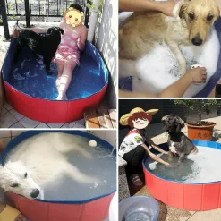 Faltbarer Haustier-Badepool - Tragbarer Hunde- und Katzenpool