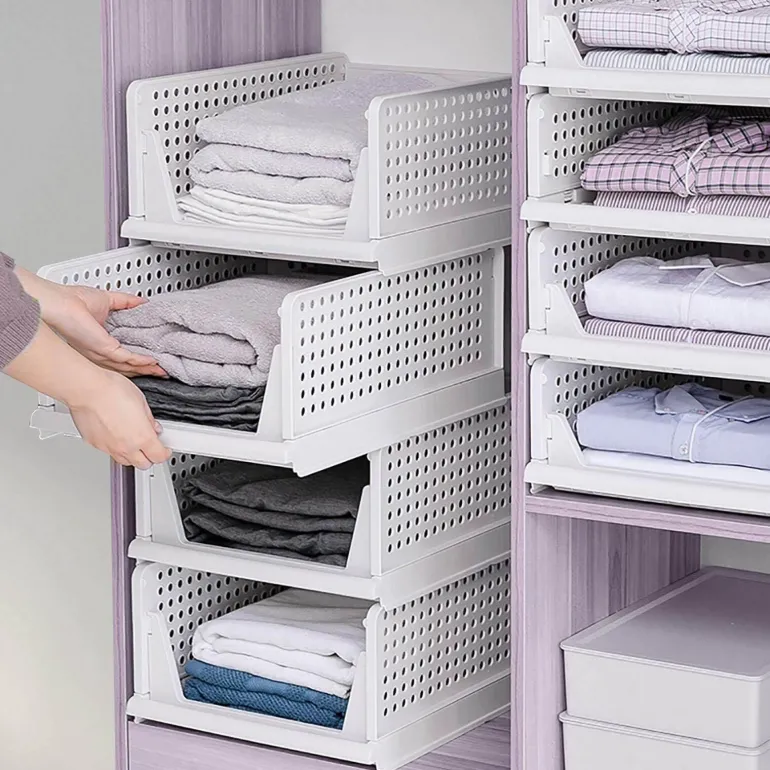 Faltbarer mehrschichtiger Kleider-Organizer – platzsparende Kleiderschrankbox