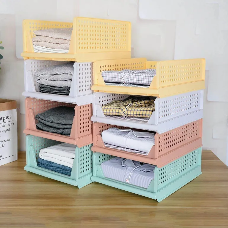 Faltbarer mehrschichtiger Kleider-Organizer – platzsparende Kleiderschrankbox